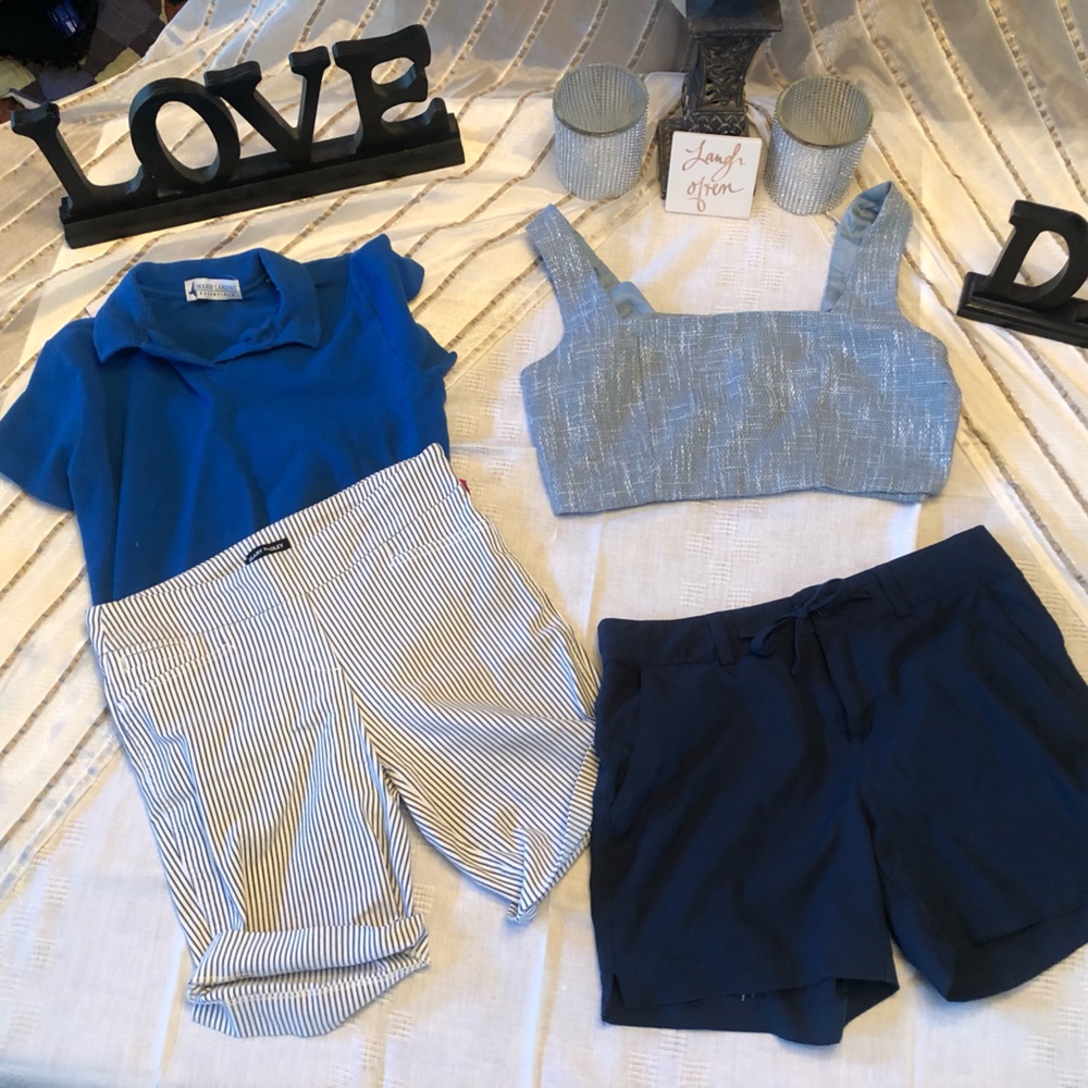 4 Medium items! Magellan and lulu size Medium 2 shorts with 2 tops